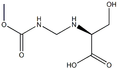 N-[[[(Methyloxy)carbonyl]amino]methyl]-L-serine Struktur