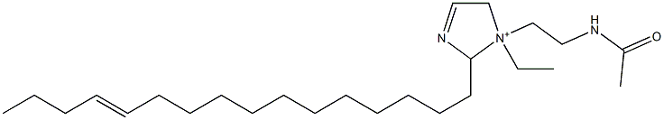 1-[2-(Acetylamino)ethyl]-1-ethyl-2-(12-hexadecenyl)-3-imidazoline-1-ium Struktur