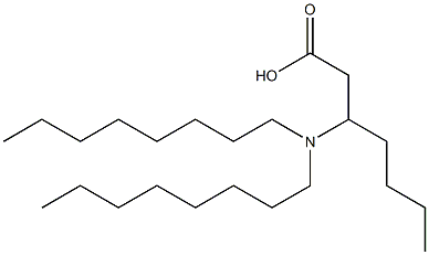 3-(Dioctylamino)heptanoic acid Struktur