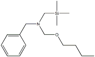 N-(Trimethylsilylmethyl)-N-(butoxymethyl)benzenemethanamine Struktur