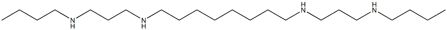 N,N'-Bis(3-butylaminopropyl)-1,8-octanediamine Struktur