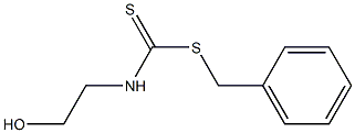 N-(2-Hydroxyethyl)dithiocarbamic acid benzyl ester Struktur