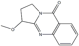 2,3-Dihydro-3-methoxypyrrolo[2,1-b]quinazolin-9(1H)-one Struktur