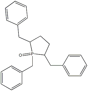 1,2,5-Tribenzyl-1-oxo-1,1,2,3,4,5-hexahydro-1H-phosphole Struktur