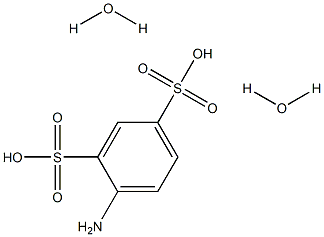 4-Amino-1,3-benzenedisulfonic acid dihydrate Struktur