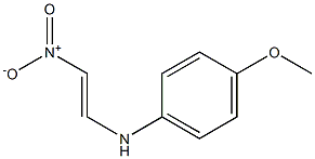 (E)-1-[(4-Methoxyphenyl)amino]-2-nitroethene Struktur