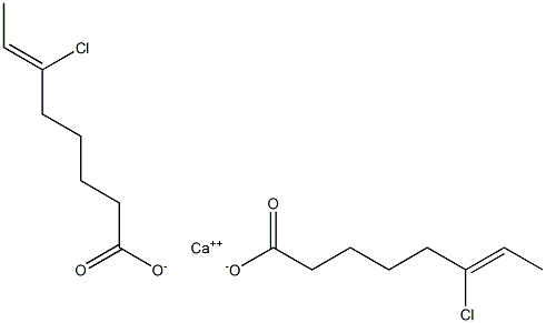 Bis(6-chloro-6-octenoic acid)calcium salt Struktur