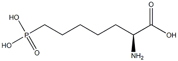 (S)-2-Amino-7-phosphonoheptanoic acid Struktur