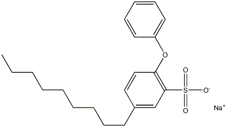 3-Nonyl-6-phenoxybenzenesulfonic acid sodium salt Struktur