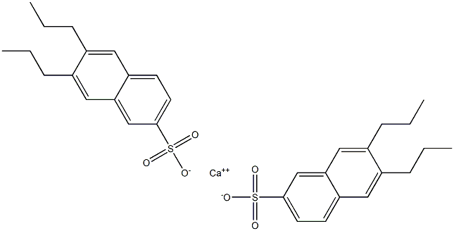 Bis(6,7-dipropyl-2-naphthalenesulfonic acid)calcium salt Struktur