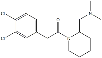 1-[(3,4-Dichlorophenyl)acetyl]-2-dimethylaminomethylpiperidine Struktur