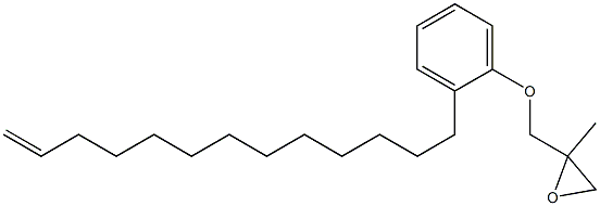 2-(12-Tridecenyl)phenyl 2-methylglycidyl ether Struktur