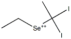 Diiododiethylselenium(IV) Struktur