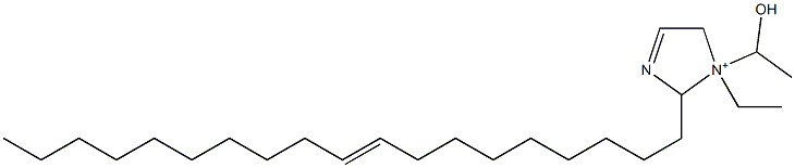 1-Ethyl-1-(1-hydroxyethyl)-2-(9-nonadecenyl)-3-imidazoline-1-ium Struktur