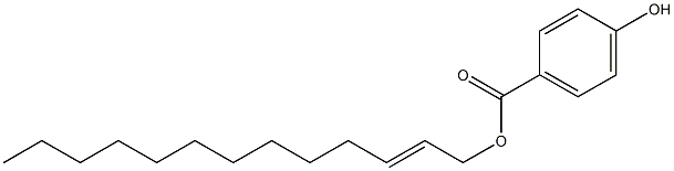 4-Hydroxybenzoic acid 2-tridecenyl ester Struktur