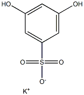 3,5-Dihydroxybenzenesulfonic acid potassium salt Struktur