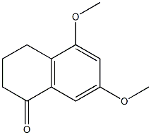 5,7-Dimethoxytetralin-1-one Struktur