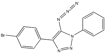 5-Azido-4-(4-bromophenyl)-1-phenyl-1H-1,2,3-triazole Struktur