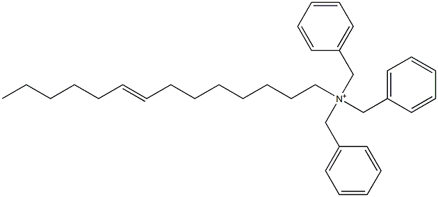 (8-Tetradecenyl)tribenzylaminium Struktur