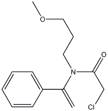 N-[1-(Phenyl)vinyl]-N-[3-methoxypropyl]-2-chloroacetamide Struktur