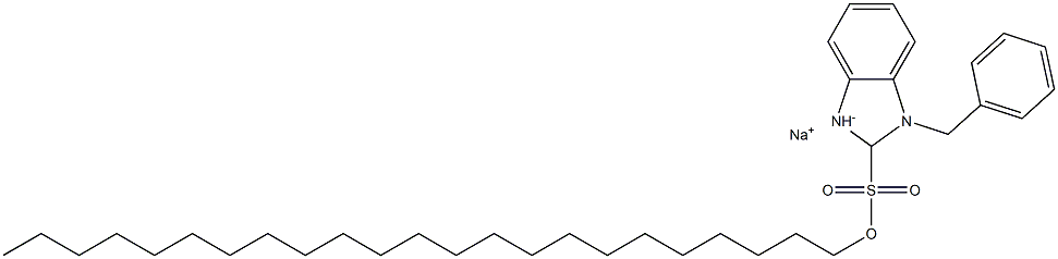 1-Benzyl-2,3-dihydro-2-tricosyl-1H-benzimidazole-2-sulfonic acid sodium salt Struktur