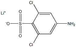 4-Amino-2,6-dichlorobenzenesulfonic acid lithium salt Struktur