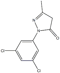 1-(3,5-Dichlorophenyl)-3-methyl-5(4H)-pyrazolone Struktur