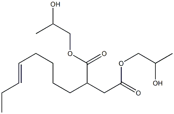 2-(5-Octenyl)succinic acid bis(2-hydroxypropyl) ester Struktur