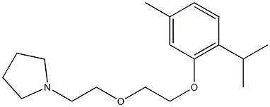 1-[2-[2-(Thymyloxy)ethoxy]ethyl]pyrrolidine Struktur