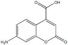 7-Amino-2-oxo-2H-1-benzopyran-4-carboxylic acid Struktur