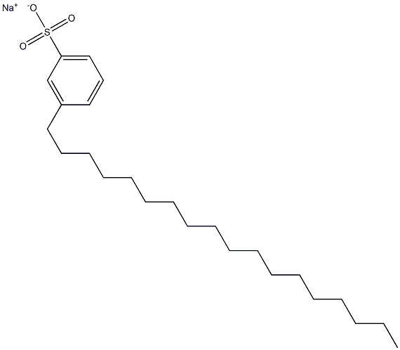 3-Octadecylbenzenesulfonic acid sodium salt Struktur