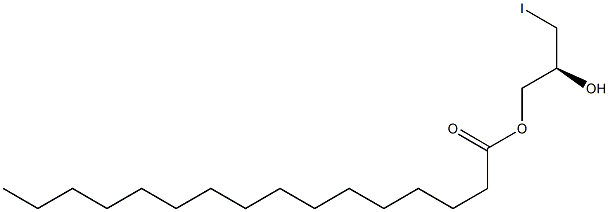 [S,(-)]-3-Iodo-1,2-propanediol 1-palmitate Struktur