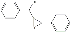 2,3-Epoxy-3-(4-fluorophenyl)-1-phenylpropan-1-ol Struktur