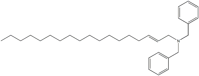 (2-Octadecenyl)dibenzylamine Struktur