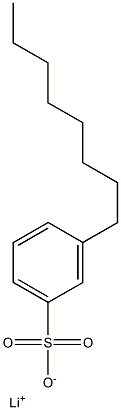 3-Octylbenzenesulfonic acid lithium salt Struktur