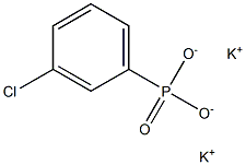 3-Chlorophenylphosphonic acid dipotassium salt Struktur