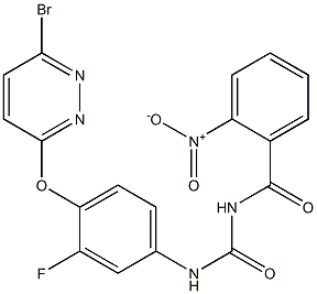 1-(2-Nitrobenzoyl)-3-[4-[(6-bromo-3-pyridazinyl)oxy]-3-fluorophenyl]urea Struktur