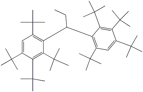 1,1-Bis(2,3,4,6-tetra-tert-butylphenyl)propane Struktur