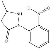 3-Methyl-1-(2-nitrophenyl)pyrazolidin-5-one Struktur