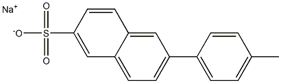 2-(4-Methylphenyl)naphthalene-6-sulfonic acid sodium salt Struktur