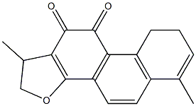 1,2,8,9-Tetrahydro-1,6-dimethylphenanthro[1,2-b]furan-10,11-dione Struktur