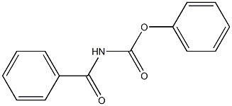 Benzoylcarbamic acid phenyl ester Struktur