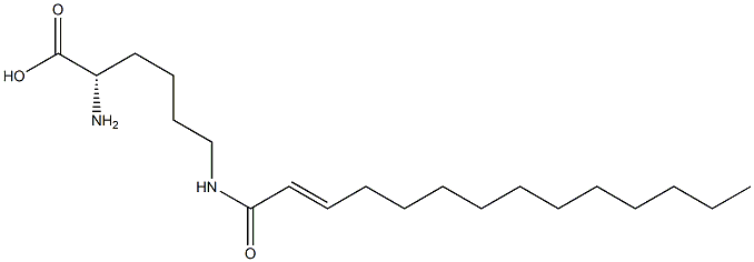 N6-(2-Tetradecenoyl)lysine Struktur