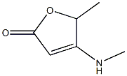 3-Methylamino-2-methylfuran-5(2H)-one Struktur