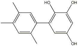 6-(2,4,5-Trimethylphenyl)benzene-1,2,4-triol Struktur