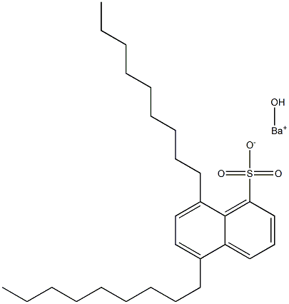 5,8-Dinonyl-1-naphthalenesulfonic acid hydroxybarium salt Struktur