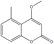 4-Methoxy-5-methyl-2H-1-benzopyran-2-one Struktur