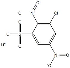 3-Chloro-2,5-dinitrobenzenesulfonic acid lithium salt Struktur