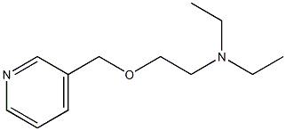 3-[(2-Diethylaminoethoxy)methyl]pyridine Struktur