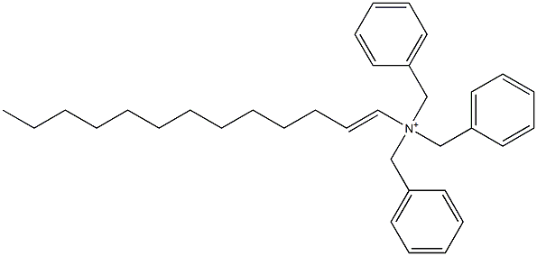 (1-Tridecenyl)tribenzylaminium Struktur